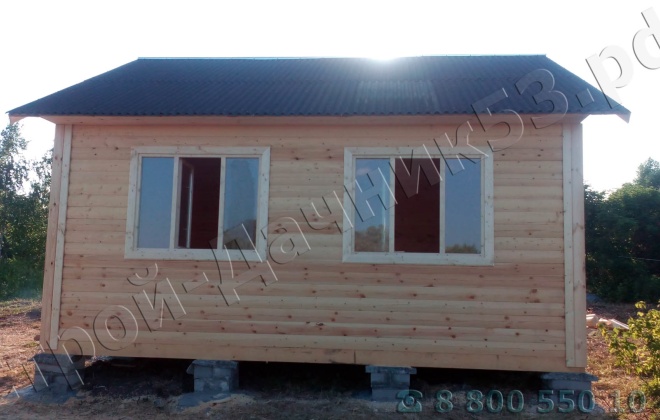 2 Брусовой дом ОД-3, 6×6, 36 м², Калужская область,  Козельский район, деревня Савинск (5)